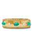 Cannes Statement Hinge Bangle - Iridescent Emerald Green | Julie Vos | RESTOCK