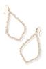 Sophee Crystal Frame Earring - Gold White Crystal | Kendra Scott