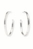 Julie Vos Crescent Silver X-Large Hoop Earrings