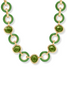 Julie Vos Carnaby Palmetto Green Stone Necklace