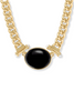 Julie Vos Dolce Obsidian Black Statement Necklace