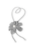 All the Way Up Silver Flower Statement Necklace