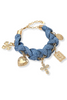 Touch Of Denim Charm Bracelet