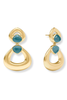 Julie Vos Dolce Iridescent Montana Blue Statement Earrings