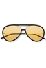 Freyrs Shay Black and Amber Aviator Sunglasses