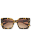 Freyrs Coco Milky Tortoise Acetate Square Sunglasses