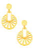 Capri Yellow Resin Drop Earrings