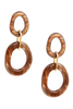 Giavanna Brown Resin Drop Earrings