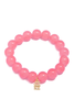 Jovie Pink Glass Bead Bracelet
