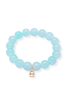 Jovie Baby Blue Glass Bead Bracelet