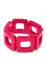 Kaia Hot Pink Resin Block Bracelet