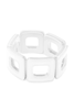 Kaia White Resin Block Bracelet
