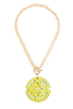 Rosalie Lime Pendant Chain Necklace
