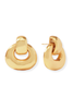 Julie Vos Avalon Gold Doorknocker Earrings