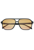 Freyrs Billie Black/Brown Aviator Sunglasses