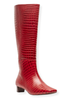 Frances Valentine Mackie Red Croc Emboss Leather Boots