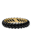 Julie Vos Ravello Obsidian Black Statement Bangle Bracelet