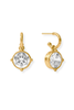 Julie Vos Honeybee Cubic Zirconia Hoop & Charm Earrings