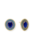 Julie Vos Stardust Iridescent Sapphire Blue Stud Earrings