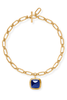 Julie Vos Sahara Iridescent Sapphire Blue Statement Necklace