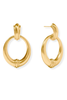 Julie Vos Portofino Gold Doorknocker Earrings