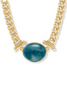 Julie Vos Dolce Statement Iridescent Montana Blue Necklace