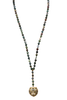 Mia Tiger Agate Beaded Y Necklace