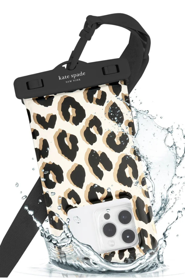 Kate Spade New york City Leopard Waterproof Floating Pouch Kate Spade New york City Leopard Waterproof Floating Pouch