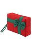 Seasons Greeting Red Bow Pouch Bag