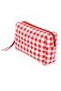 Check Mate Red Checkered Pouch Bag