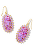 Dani Color Burst Earring - Gold Bronze Veined Violet Magnesite | Kendra Scott