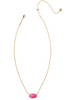 Elisa Color Burst Frame Necklace - Gold Neon Pink Magnesite | Kendra Scott