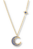 Luna Delicate Necklace - Sapphire Blue | Julie Vos