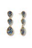 Luna Teardrop Tier Earring - Ombre Blue | Julie Vos