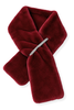 Going All Out Faux Fur Burgundy Scarf