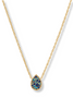 Luna Teardrop Delicate Necklace - Ombre Blue | Julie Vos