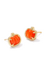 Pumpkin Stud Earrings - Gold Orange MOP | Kendra Scott - FINAL SALE