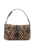 Frances Valentine EXCLUSIVE Freddie Soft Pouch Zebra Haircalf w Patent Leather Handbag