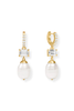 Julie Vos Kimberly Pearl Cubic Zirconia Drop Earring