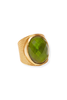 Verona Iridescent Palmetto Green Statement Ring