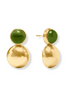 Julie Vos Solara Iridescent Palmetto Green Midi Earrings