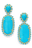 Parsons Statement Earrings - Gold Turquoise Magnesite | Kendra Scott