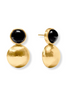 Julie Vos Solara Obsidian Black Midi Earrings