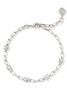 Lexi Chain Bracelet - Silver White Crystal | Kendra Scott