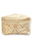 Caroline Hill Hampton Coated Champagne Pop Cosmetic Train Case