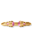 Julie Vos Canes Iridescent Tourmaline Pink Demi Cuff Bracelet