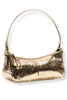 Frances Valentine Mia Metallic Snake Gold Leather Bag
