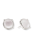 Julie Vos Honey Iridescent Clear Crystal Stud Earrings