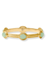 Julie Vos Portofino Aqua Jade Stone Bangle Bracelet