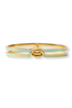 Julie Vos Laguna Aqua Enamel Hinge Bangle Bracelet